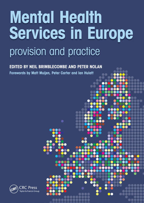 Book cover of Mental Health Services in Europe: Provision and Practice