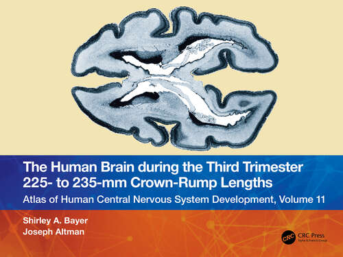 Book cover of The Human Brain during the Third Trimester 225– to 235–mm Crown-Rump Lengths: Atlas of Central Nervous System Development, Volume 11