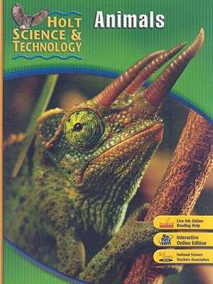 Book cover of Holt Science and Technology: Animals