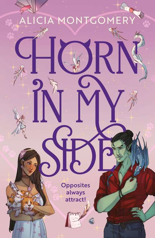 Book cover of Horn in My Side: A new sweet and spicy, enemies-to-lovers monster romance perfect for fans of The Baby Dragon Cafe and Tusk Love!