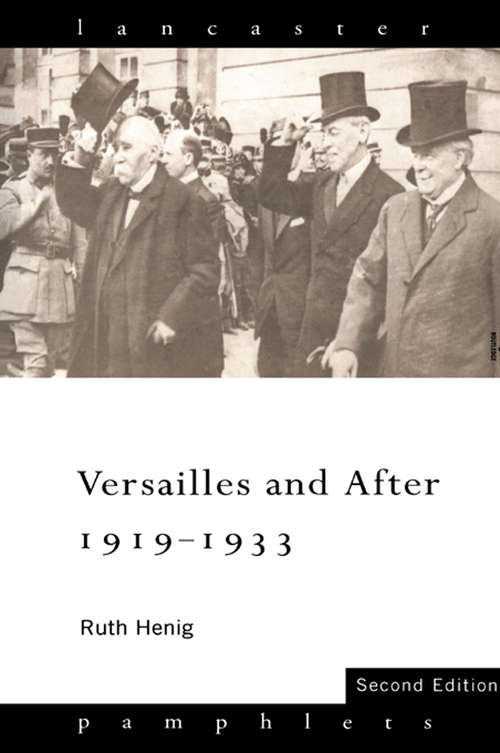Book cover of Versailles and After, 1919-1933