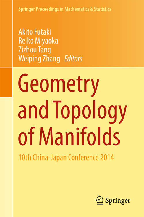 Book cover of Geometry and Topology of Manifolds