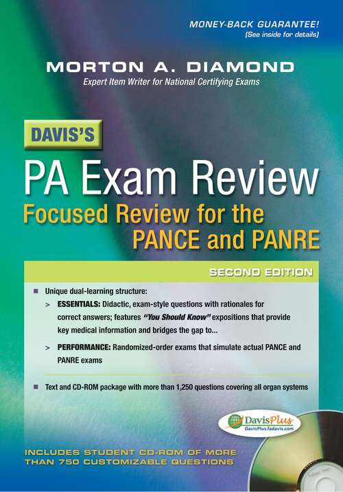 Book cover of Davis's PA Exam Review: Focused Review for the PANCE And PANRE