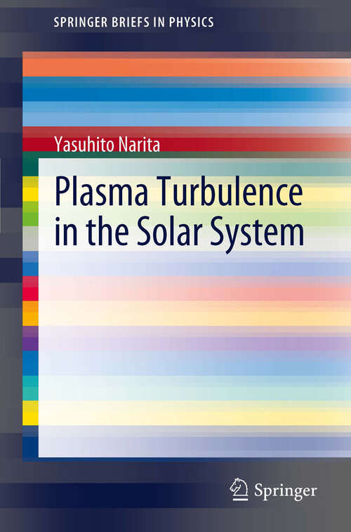 Book cover of Plasma Turbulence in the Solar System