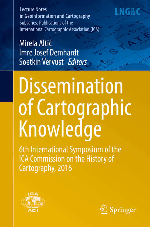 Book cover of Dissemination of Cartographic Knowledge