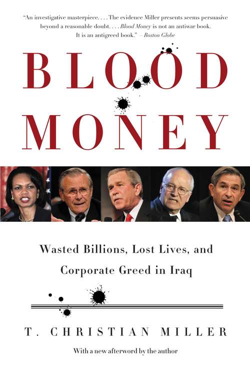 Book cover of Blood Money: Wasted Billions, Lost Lives, and Corporate Greed in Iraq
