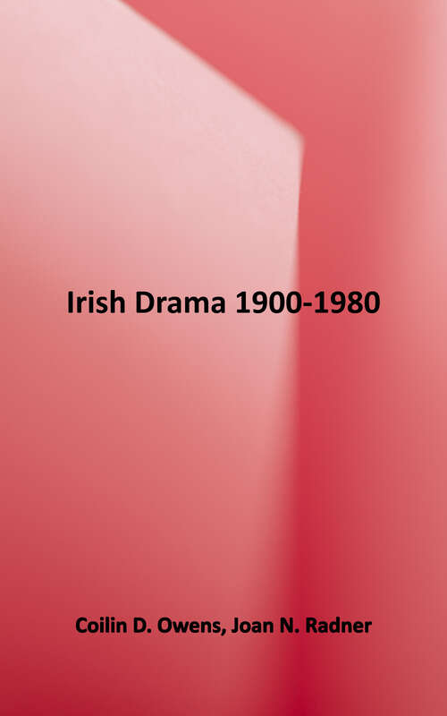 Book cover of Irish Drama, 1900-1980