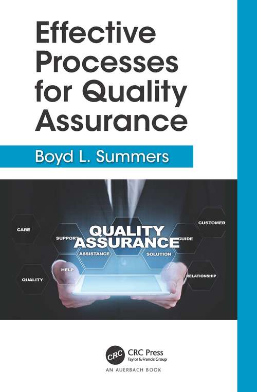 Book cover of Effective Processes for Quality Assurance