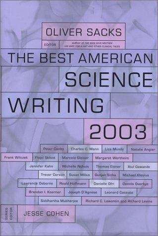 Book cover of The Best American Science Writing 2003