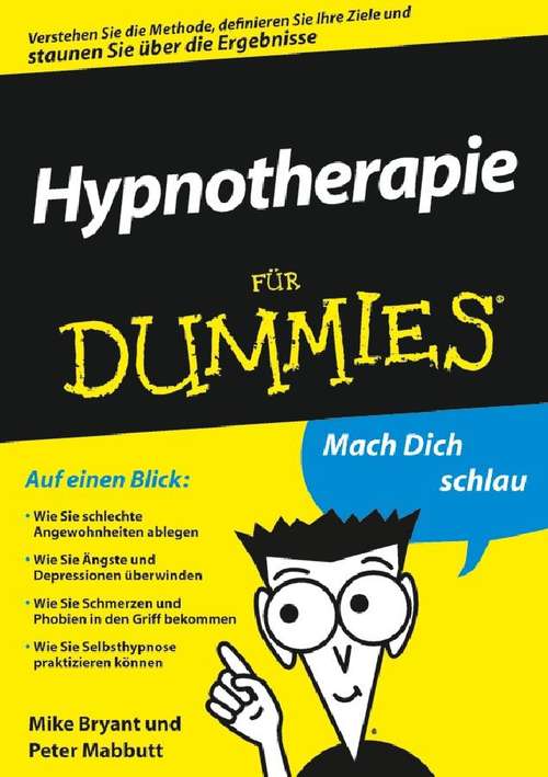 Book cover of Hypnotherapie für Dummies (Für Dummies)