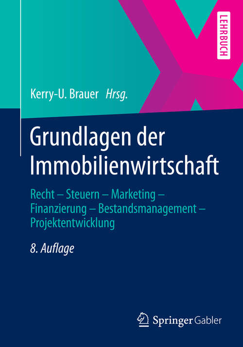 Book cover of Grundlagen der Immobilienwirtschaft