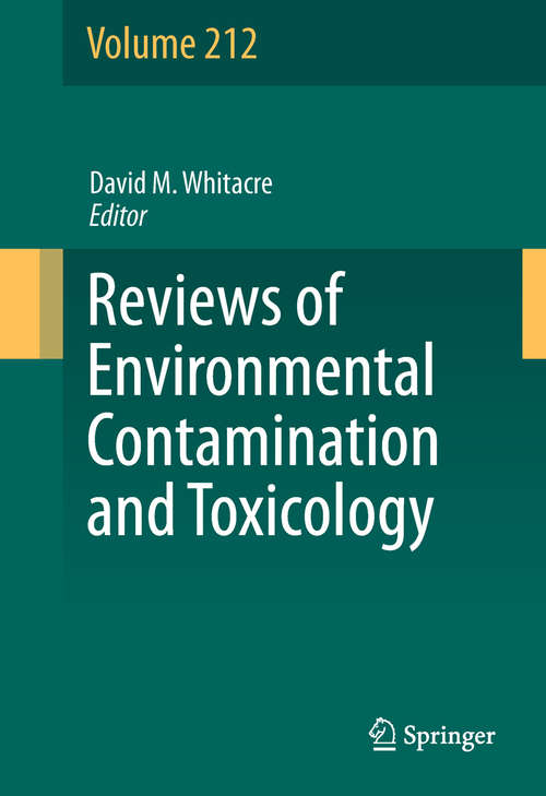 Book cover of Reviews of Environmental Contamination and Toxicology Volume 212