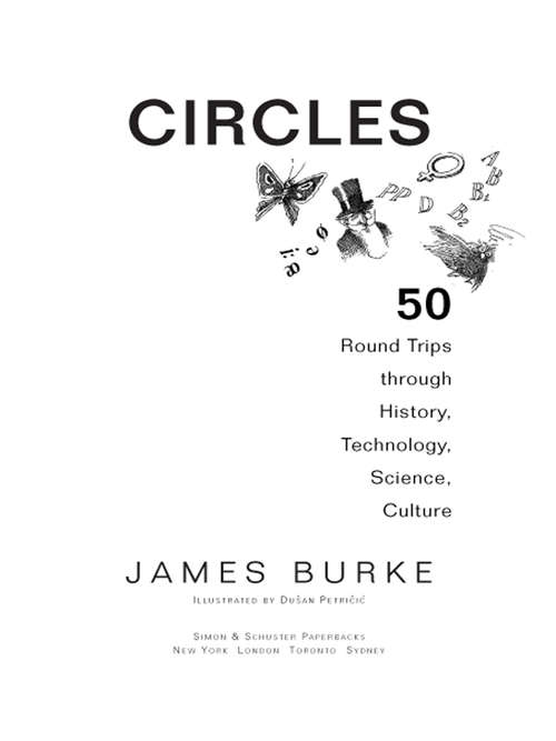 Book cover of Circles: Fifty Round Trips Through History Technology Science Culture