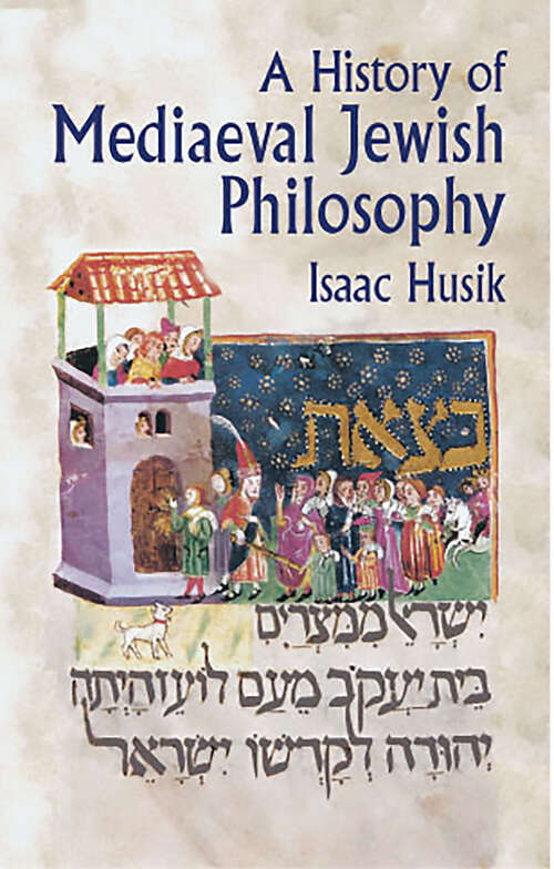 Book cover of A History of Mediaeval Jewish Philosophy