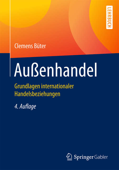 Book cover of Außenhandel