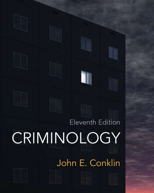 Book cover of Criminology (Eleventh Edition)