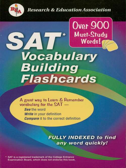 SAT Vocabulary Builder Interactive Flashcards Book
