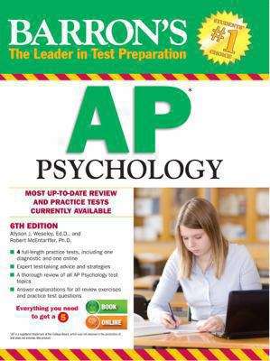 Book cover of Barron's AP Psychology 6th Edition
