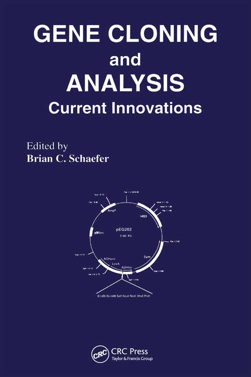 Book cover of Gene Cloning and Analysis: Current Innovations