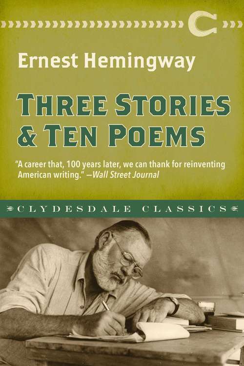 Book cover of Three Stories and Ten Poems (Dover Thrift Editions Ser.)