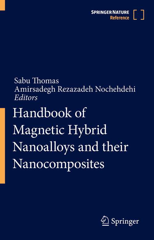 Book cover of Handbook of Magnetic Hybrid Nanoalloys and their Nanocomposites (1st ed. 2022)
