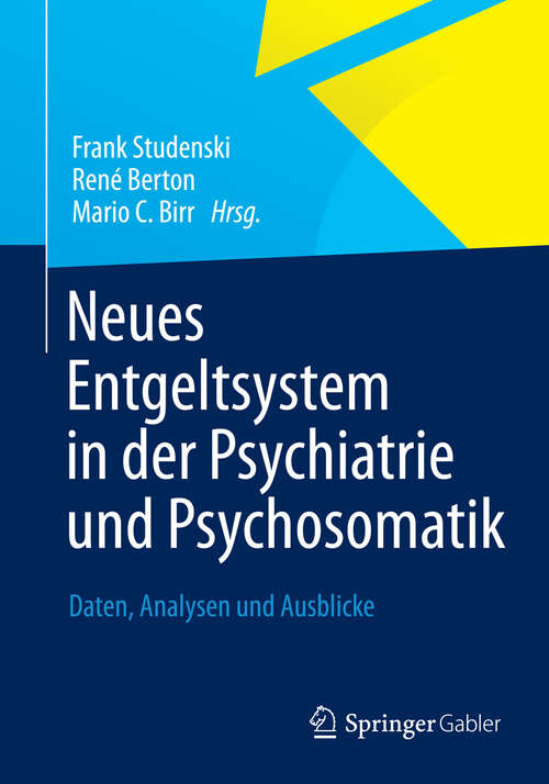 Book cover of Neues Entgeltsystem in der Psychiatrie und Psychosomatik