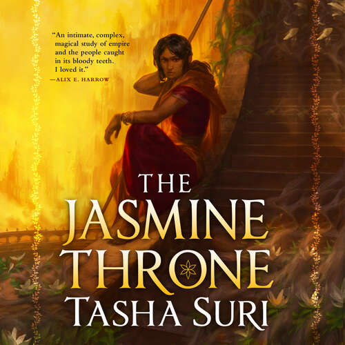Book cover of The Jasmine Throne: Tiktok made me buy it! The Indian-inspired sapphic fantasy