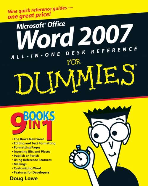 Book cover of Word 2007 All-in-One Desk Reference For Dummies