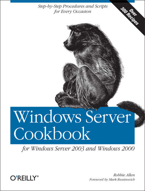 Book cover of Windows Server Cookbook