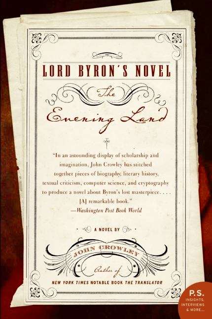 Book cover of Lord Byron's Novel