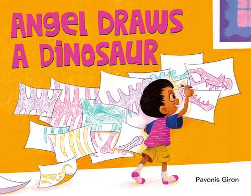 Book cover of Angel Draws a Dinosaur