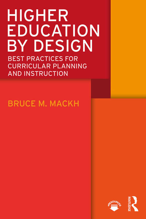 Cover image of Higher Education by Design