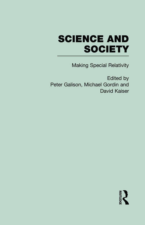 The Roots of Special Relativity: Science and Society