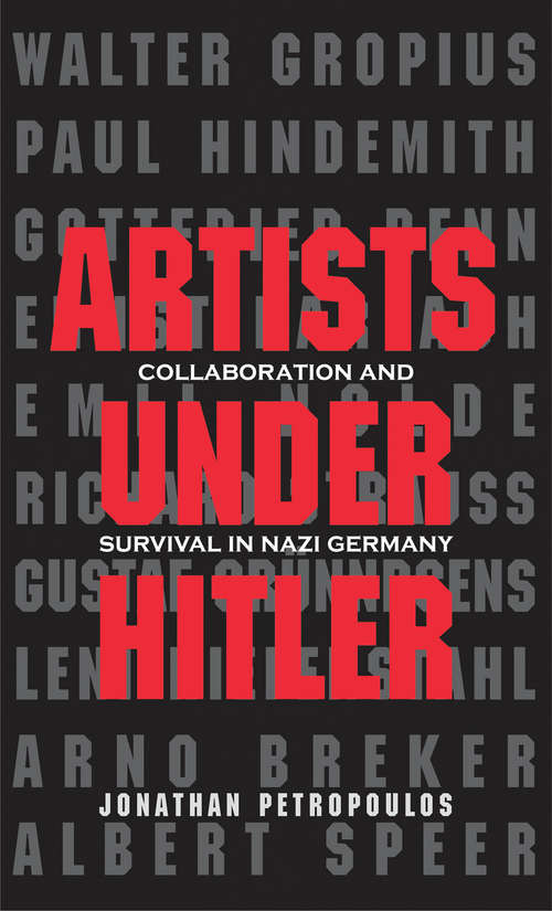 Book cover of Artists Under Hitler