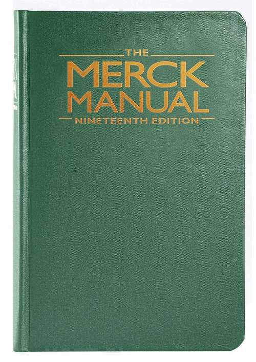 Book cover of The Merck Manual of Diagnosis and Therapy