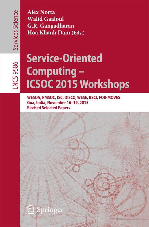 Service-Oriented Computing - ICSOC 2015 Workshops