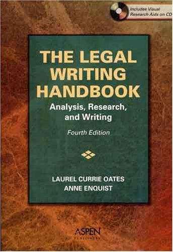 Book cover of The Legal Writing Handbook: Analysis, Research, and Writing