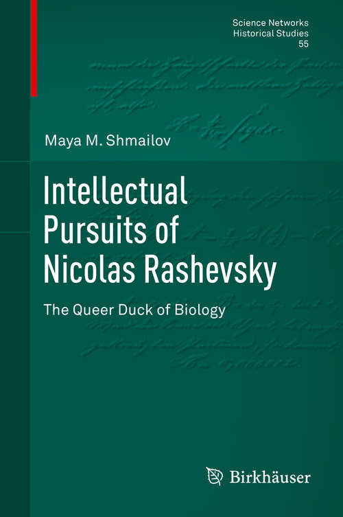 Book cover of Intellectual Pursuits of Nicolas Rashevsky