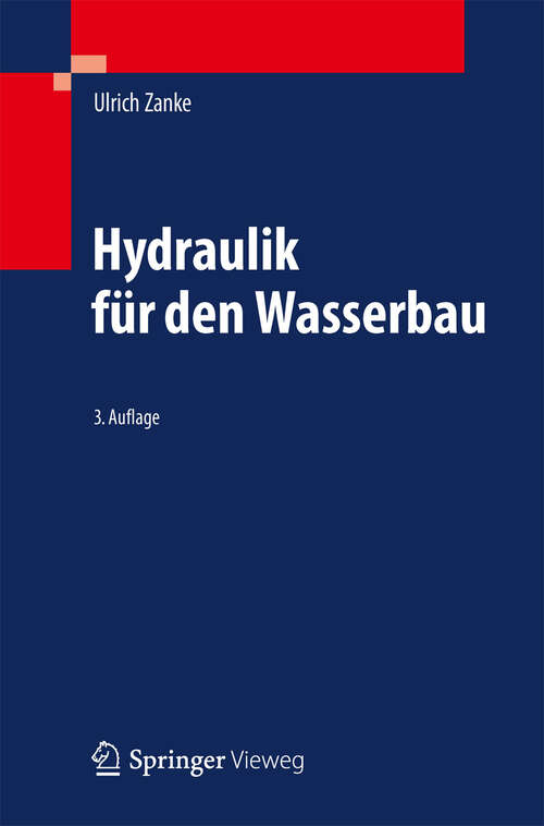 Book cover of Hydraulik für den Wasserbau