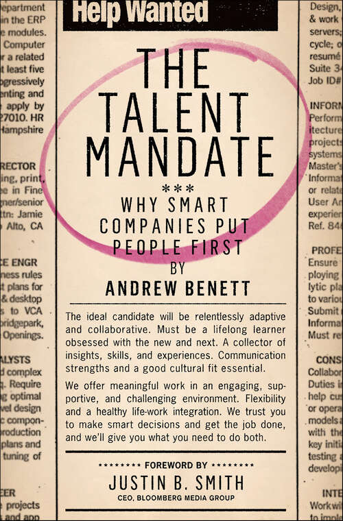 Book cover of The Talent Mandate: Why Smart Companies Put People First
