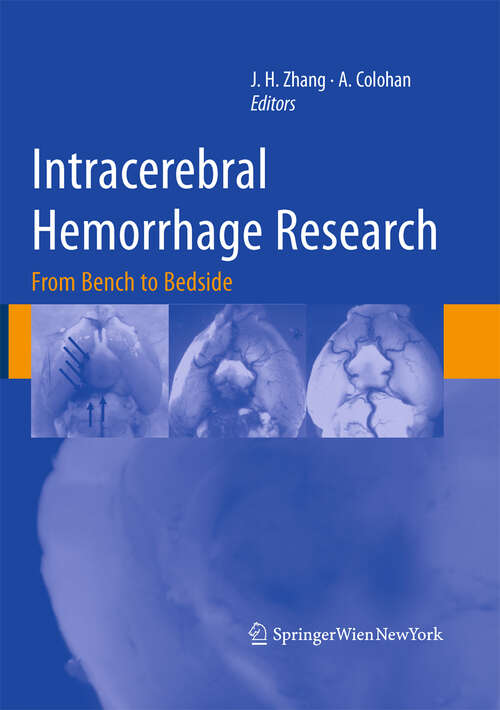 Book cover of Intracerebral Hemorrhage Research