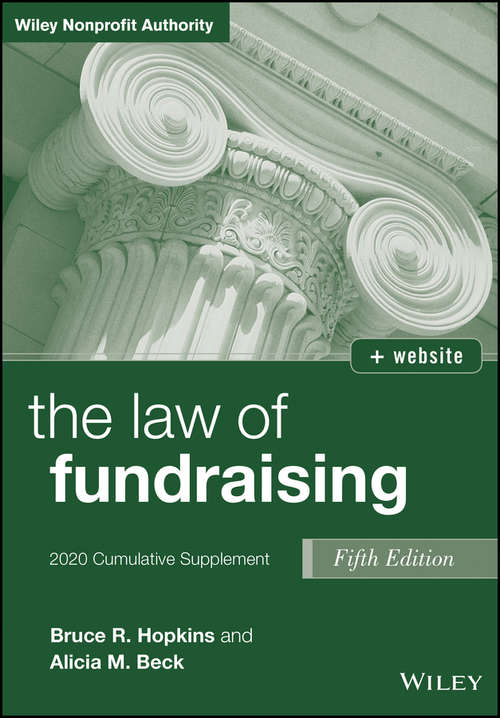 Book cover of The Law of Fundraising: 2008 Cumulative Supplement (5) (Wiley Nonprofit Authority)