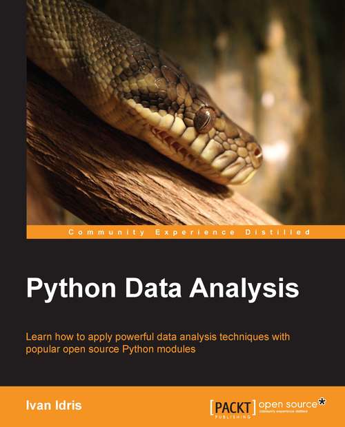 Book cover of Python Data Analysis
