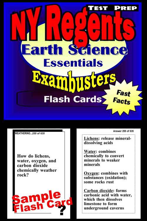 Book cover of NY Regents Test Prep Flash Cards: Earth Science Essentials (Exambusters NY Regents Workbook #1)