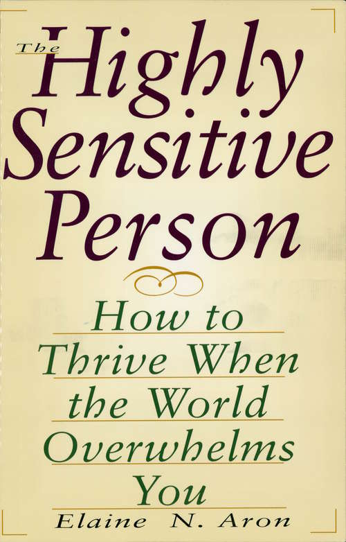 Book cover of Highly Sensitive Person