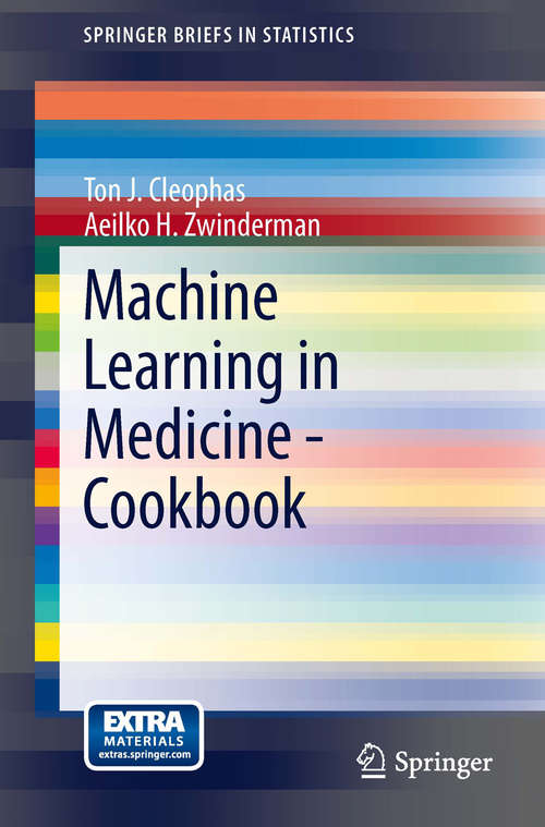 Book cover of Machine Learning in Medicine - Cookbook