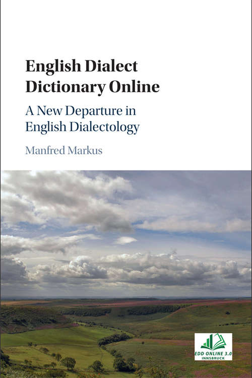 Book cover of English Dialect Dictionary Online: A New Departure in English Dialectology