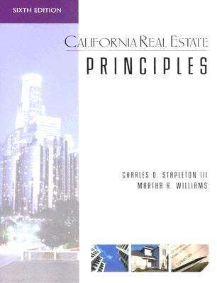 Book cover of California Real Estate Principles (7th edition)