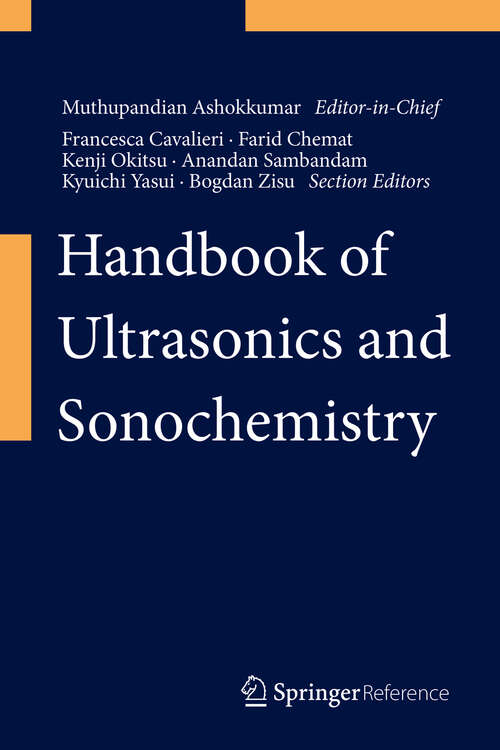 Book cover of Handbook of Ultrasonics and Sonochemistry