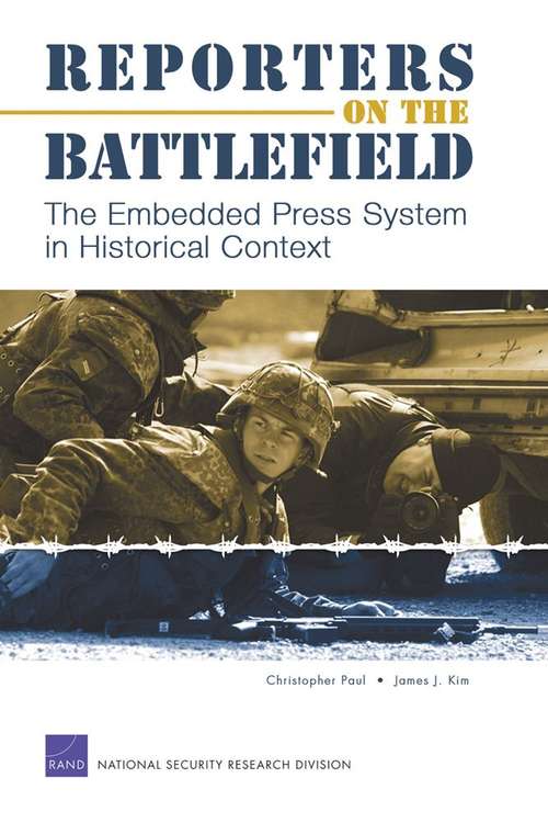 Reporters on the Battlefield: Combat Stress Reactions and Their Implications for Urban Warfare